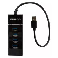 Philco - Hub Usb 3.0 4 Puertos Con Luz