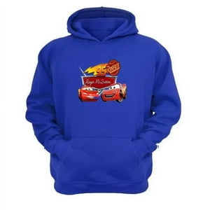Genérico - Polerón Canguro Niño Autos Dibujos Animados Azul Talla 6 Unisex