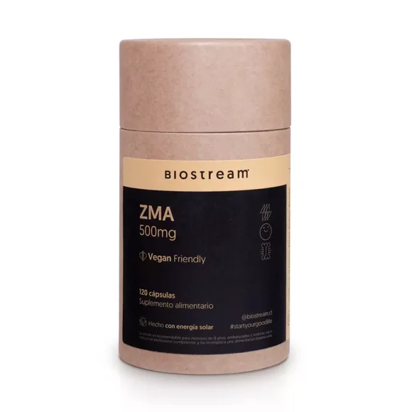 ZMA 500mg (Zinc, Magnesio, Vitamina B6) - 120 Caps | Biostream