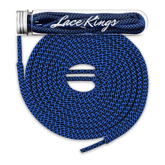 Cordones redondos Lace Kings 137 cm Azul/Negro