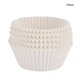 thumbnail image 1 of 100 moldes para cupcakes pequeños, redondos, para hornear pasteles, muffins, fiestas en casa, color blanco, 1 of 7