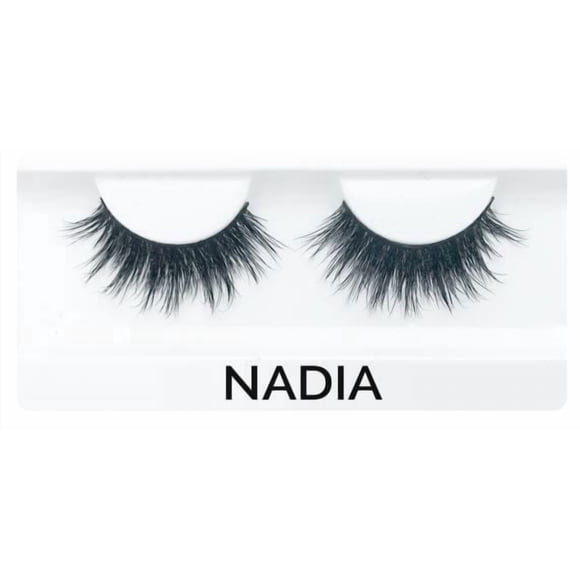 Pestañas de visón sintético en forma de J Lash Nadia para todo tipo de ojos, reutilizables