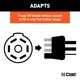 thumbnail image 4 of Adaptador de cableado CURT de 7 vías a 4 vías con probador LED, 4 of 7