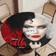 thumbnail image 5 of Cruella-theme Fitted Round Tablecloths Elastic Edged Table Covers Waterproof Table Cloth for Kitchen Holiday Party Tables Decor 120cm, 5 of 6
