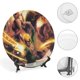 thumbnail image 4 of Ojos de Wakanda Plato decorativo de porcelana fina (bone china), plato decorativo de cerámica para hogar, oficina, soporte de pared, platos decorativos para dormitorio - 6 pulgadas (15 cm), 4 of 6