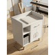 thumbnail image 3 of Velador Nórdico LagoMuebles Mesa de Noche con Puertas 43cm, 3 of 5