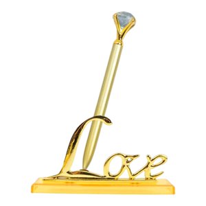 Magideal - Bolígrafo Y Soporte Para Libro De Visitas, Bolígrafo Para Firmar Invitados De Boda, Bolígrafo De Escritura Suave Para Boda, Fiesta De Compromiso, Ofic