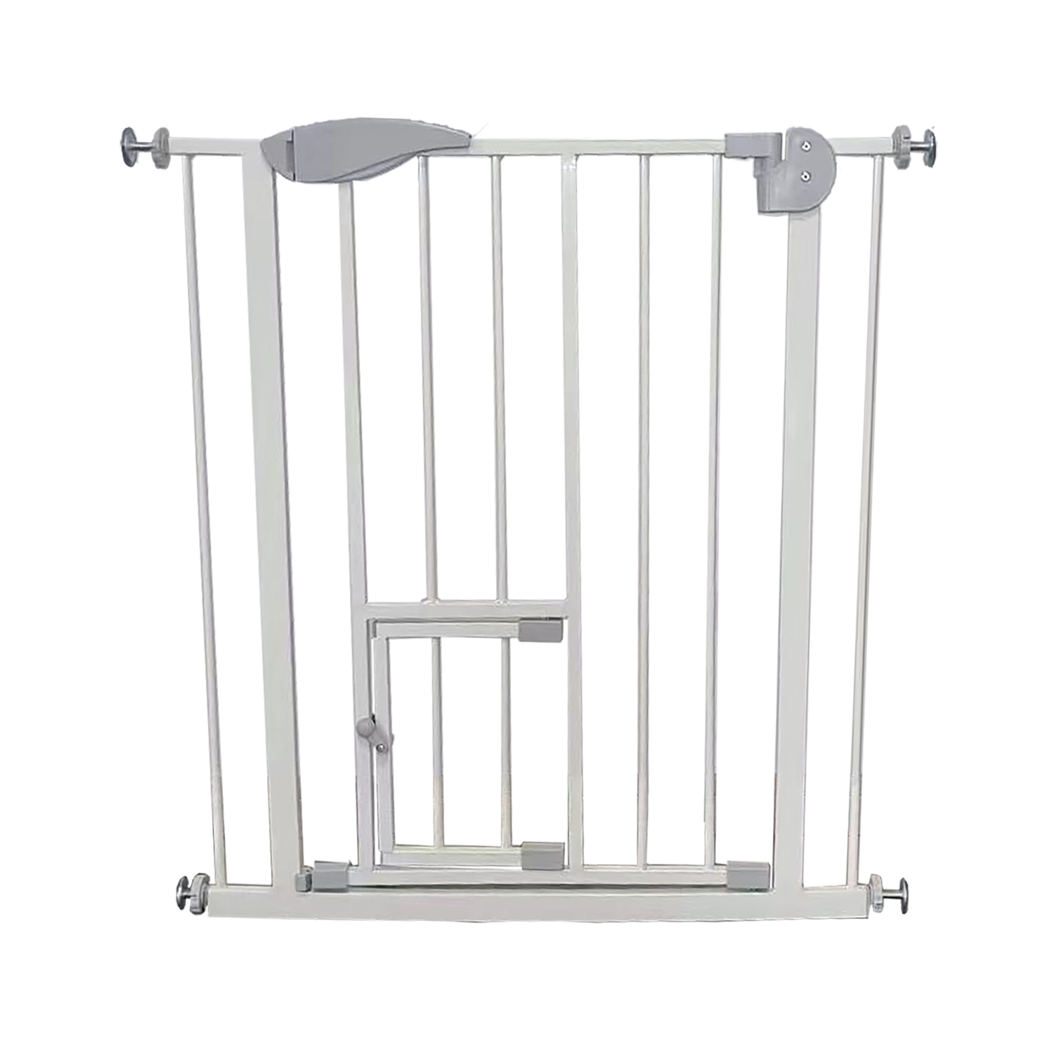 Bebesit - Reja De Seguridad Bebe Puerta Mascota Doble Seguro 75-82 Cm