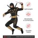 thumbnail image 4 of Traje de Ninja Dorado para Niños (talla M) - Set Completo Morph, 4 of 7