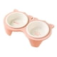 thumbnail image 5 of Tazones De Comida Para Gatos Inclinados Elevados Para Gatos De Interior Contenedor De Comida Platos De Alimentación Rosa, 5 of 5
