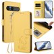 thumbnail image 2 of Sony Xperia 10 VII Funda Billetera con Estampado de Gato, Amarillo, 2 of 6
