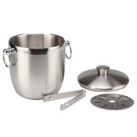 Bothyi - Cubo De Hielo De 3L Con Pinzas Para Hielo Contenedor De Cubitos De Hielo Para Bar Restaurantes Fiesta