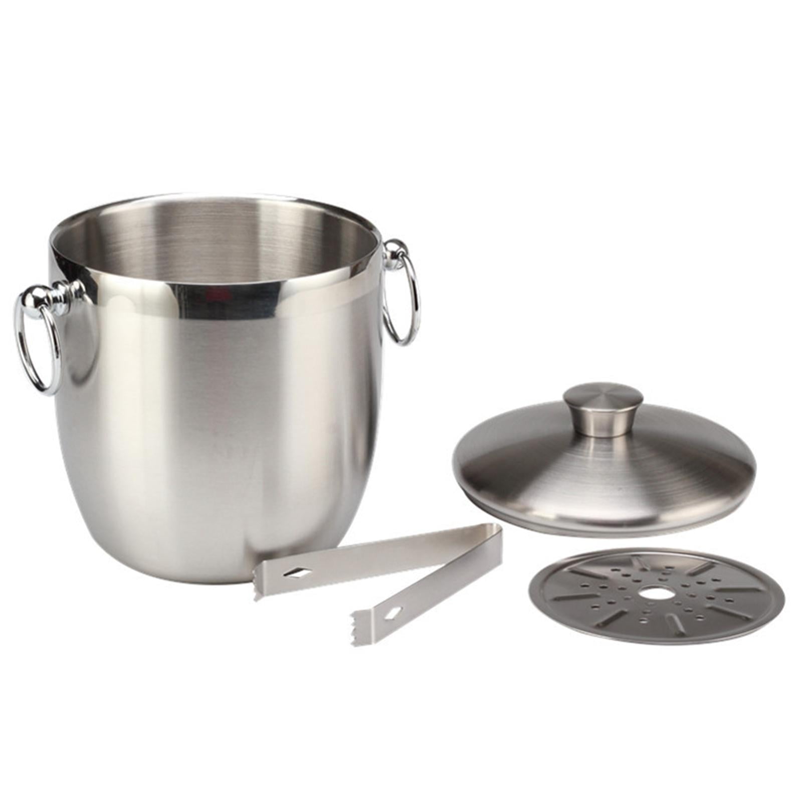 Bothyi - Cubo De Hielo De 3l Con Pinzas Para Hielo Contenedor De Cubitos De Hielo Para Bar Restaurantes Fiesta