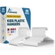 thumbnail image 1 of Perchas de plástico para niños Lifemaster, 50 unidades, blancas, 30 cm, 1 of 7