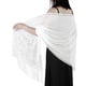thumbnail image 1 of Floral Lace Scarf for Women - Lightweight Shawl Wrap with Fringe for Evening Dresses and Weddings, 1 of 5