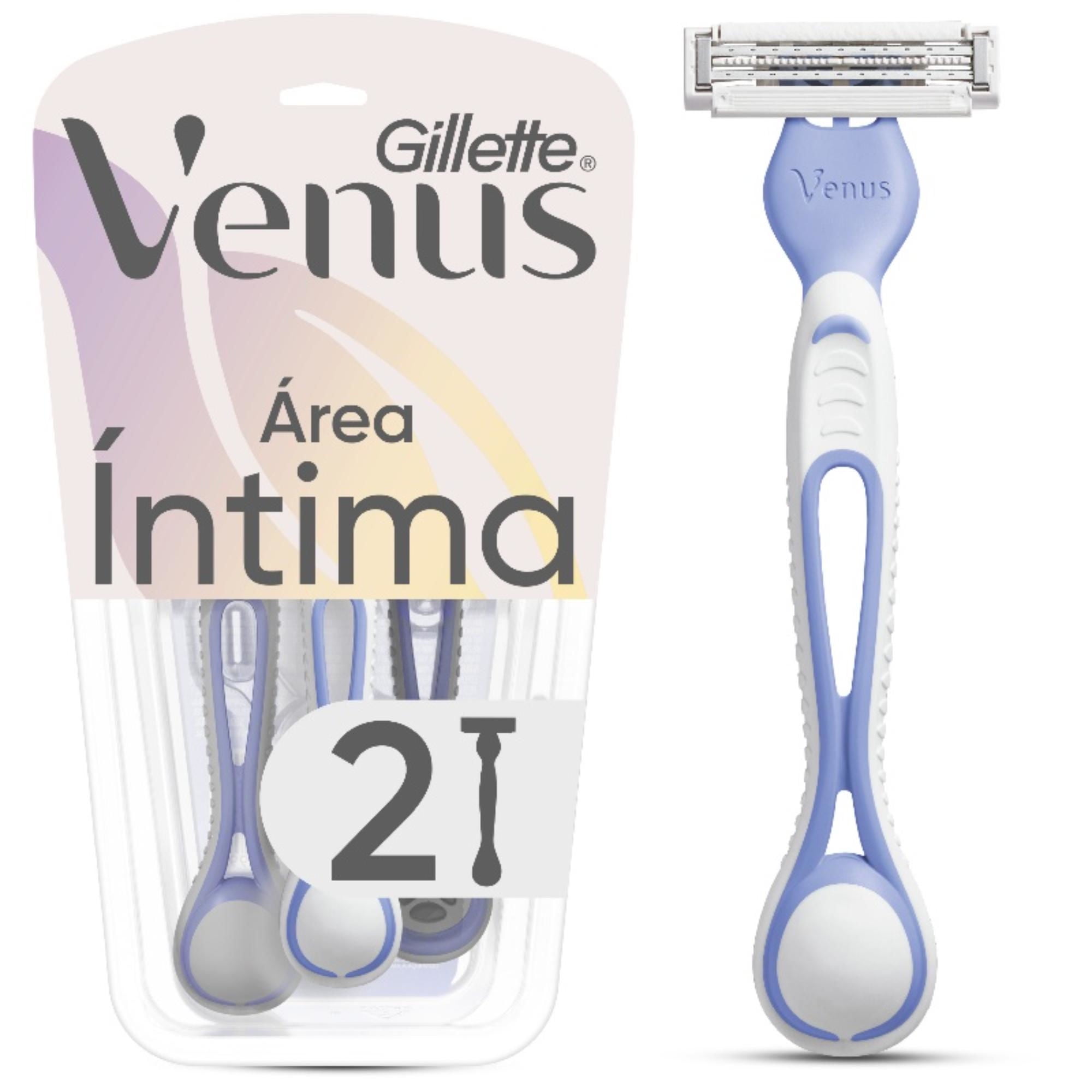 Máquina De Afeitar Desechable Gillette Íntima 2 Un Venus