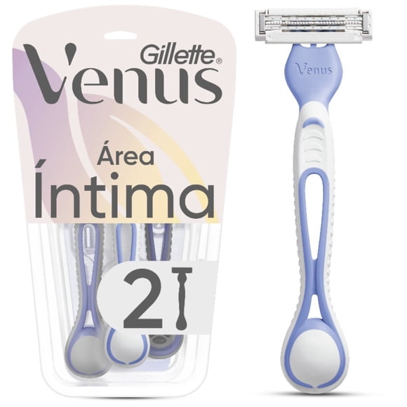 Máquina de Afeitar Desechable Gillette Íntima, 2 Un