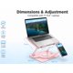 thumbnail image 3 of Soporte para Laptop Electmagic 10-16" 360° Giratorio Rosa, 3 of 6