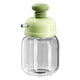 thumbnail image 1 of Dispensador de aceite, frasco de vidrio líquido reutilizable de 100 ml, botella de aceite de sésamo a presión para cocina, barbacoa, picnic, cocinar y Verde, 1 of 5