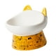 thumbnail image 2 of Cuenco Elevado Para Gatos, Alimentador Inclinado Para Mascotas, Cuenco Portátil Duradero Para Perros Pequeños, Amarillo, 2 of 5