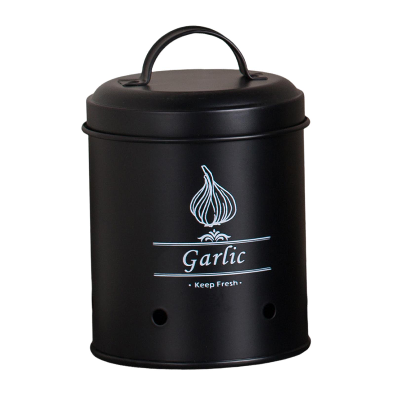 Magideal - Lata De Almacenamiento De Patatas, Recipiente Para Guardar Verduras Con Tapa, Recipiente De Almacenamiento De Cocina Multifuncional Para Decoración De S