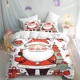 thumbnail image 1 of Merry Christmas Quilt Cover Cartoon Duvet Printed comforter 100% Polyester Bedding children Gift Various s Bed Sheets, 1 of 5