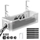 thumbnail image 1 of Bandeja de gestión de cables Cinati para debajo del escritorio, blanca, sin taladros, 1 of 6