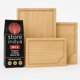 thumbnail image 1 of Juego de 3 tablas de cortar STORE INDYA Wooden, madera de acacia, 1 of 6