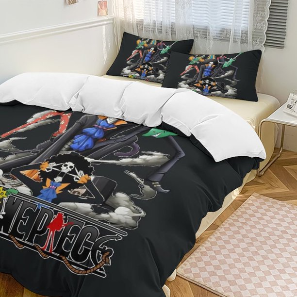 Brook Bed Duvet Cover Funny Anime Cartoon Bedding Sets Lightweight 3 Piece Comforter Sets