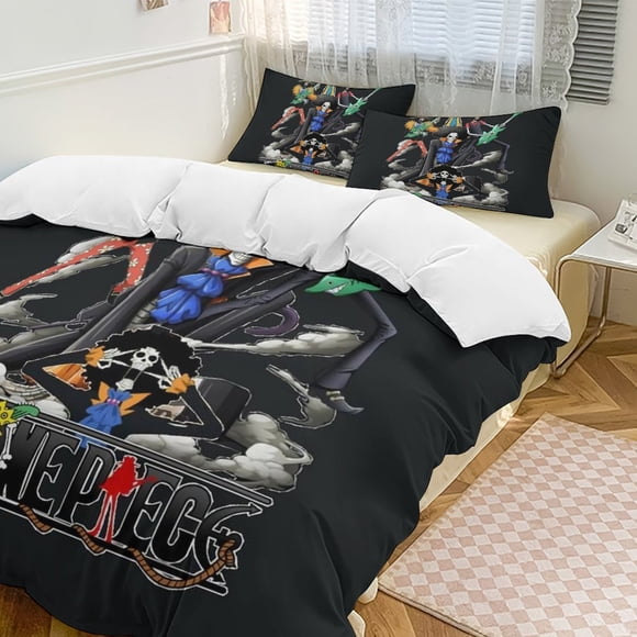 Brook Bed Duvet Cover Funny Anime Cartoon Bedding Sets Lightweight 3 Piece Comforter Sets