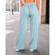 thumbnail image 2 of Pantalón Palazzo Mujer Ancho Holgado Cintura Elástica Cordón, 2 of 5