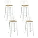 thumbnail image 1 of Pack 4 Taburetes Pisos Metal Tolix asiento madera con respaldo LF5-03HBW - blanco, 1 of 7