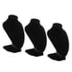 thumbnail image 2 of 3 Piezas De Terciopelo Negro Collar Busto Soportes De Exhibición Colgante Estante De Joyería De Cadena, 2 of 6