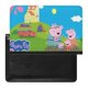 thumbnail image 1 of Peppa Pig Porta Pasaporte y Cartera de Viaje Premium de Cuero PU, Funda de Pasaporte Bloqueo RFID con Ranuras para Tarjetas de Crédito, Estuche para Libro de Pasaporte para Familia 10cm × 15cm, 1 of 6