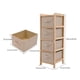 thumbnail image 2 of Cajonera Organizador Multiuso 4 Cajones Tela Madera, 2 of 4