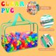 thumbnail image 3 of YOPCDJ 8 Packs 8 Colors Toy Storage Bags, Reusable Clear PVC, 3 of 3