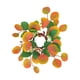 thumbnail image 5 of Decoración De Anillo De Vela De Hoja De Eucalipto Simulada Para Fiestas De Cumpleaños Resistente Naranja, 5 of 5