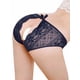 thumbnail image 2 of Sex Lace Open Crotch Erotic Bikini Panties, Sexy Bow Semi-sheer Medium Stretch Panties for Valentine's Day, Women's Sexy Lingerie & Underwear, 2 of 3