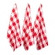 thumbnail image 1 of Juego de 3 paños de cocina DII con diseño de cuadros buffalo rojo y blanco 51x76 cm, 1 of 8