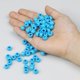 thumbnail image 3 of Perlas de poni VOOMOLOVE azules de 6 x 9 mm, 500 unidades, para manualidades y joyas, 3 of 4