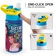thumbnail image 4 of Lizzie McGuire Botella de Agua con Tapa Pop Top de Un Toque, Acero Inoxidable, a Prueba de Fugas, para Deportes, Botella Infantil azul 12 oz, 4 of 6