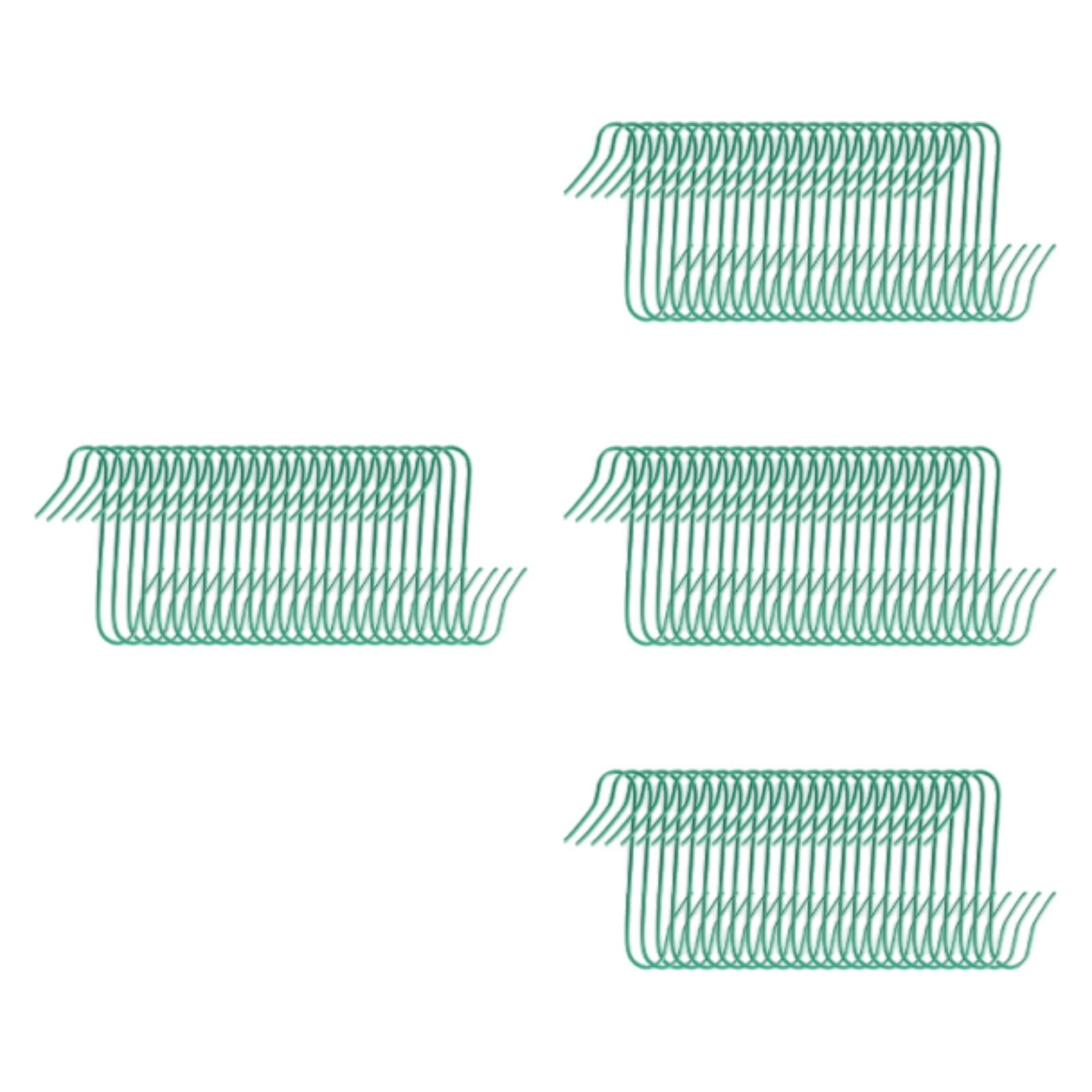 Bothyi - 100 Ganchos De Metal Para Adornos Navideños, Ganchos Colgantes Para Vacaciones, Bodas, Hogar, Color Verde