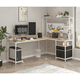 thumbnail image 2 of Escritorio homeoffice esquinero convertible con estantería, 2 of 3
