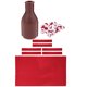 thumbnail image 5 of Billar De 9 Pies Pa?o De Mesa De Billar Snooker Fieltro Y Botella Shaker Tally Ball Rojo, 5 of 5
