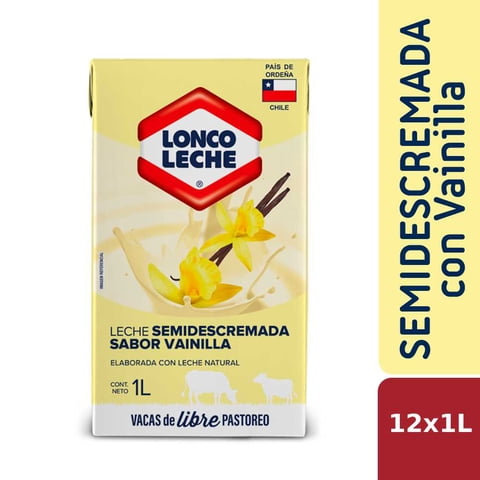 Pack Leche Loncoleche Vainilla 12X1 Lt