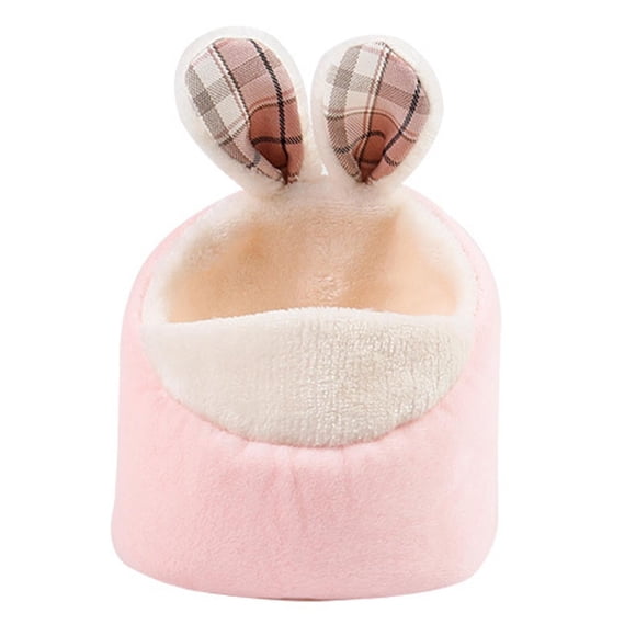 Casa de Guinea de invierno, accesorios cálidos para dormir, cueva, protección contra el frío, almohadilla para nido de hámster, suministros para hámst Conejo