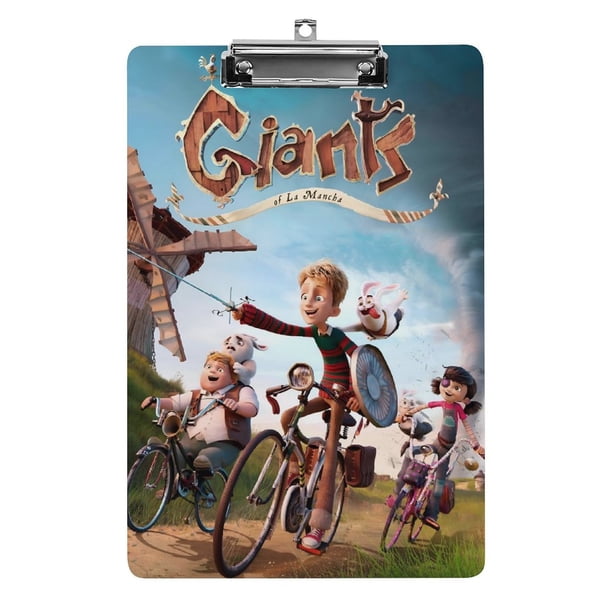 Gigantes de la Mancha Portapapeles de acrílico A4, tamaño carta estándar, carpeta con clip 31.8x 21.5CM para estudiantes, profesores y oficina