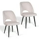 thumbnail image 1 of Pack 2 Sillas De Comedor Terciopelo Oval Beige, 1 of 8