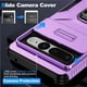 thumbnail image 3 of Funda Armada para Google Pixel 7 Pro con Tapa Deslizante y Soporte Magnético Giratorio Morado, 3 of 5