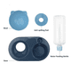 thumbnail image 3 of Comedero para gatos con dispensador de agua Azul, 3 of 3